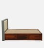 Hannut Sheesham Wood Queen Size Bed In Honey Oak Finish With Box Storage