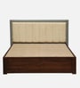Hannut Sheesham Wood Queen Size Bed In Provincial Teak Finish With Box Storage