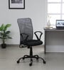Hanoi Breathable Mesh Ergonomic Chair in Grey & Black Colour