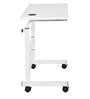 Hanoi Height Adjustable Laptop Table with Wheels in Frosty White Colour