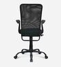 Hanoi Mid Back Fabric Office Chair in Black Color