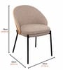 Hanoi Modern Dining Chair In Beige Colour