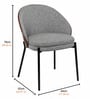 Hanoi Modern Dining Chair In Grey Colour