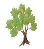 Hansa Tree Multicolour Iron Wall Art