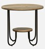 Hansel Metal End Table In Black Colour