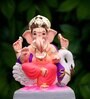 Hansraj Multicolour Clay 12 Inches Eco Friendly Ganesh Murti