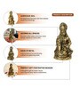 (1Pc) Gold Metal Hanuman Ji Idol For Home Temple
