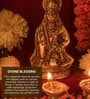 (1Pc) Gold Metal Hanuman Ji Idol For Home Temple