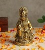 (1Pc) Gold Metal Hanuman Ji Idol For Home Temple
