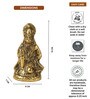 (1Pc) Gold Metal Hanuman Ji Idol For Home Temple