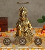 (1Pc) Gold Metal Hanuman Ji Idol For Home Temple
