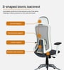 Hanzo High Back Ergonomic Office Chair with 3D Adjustable Armrests Adjustable Headrest and Multi Tilt Lock Feature