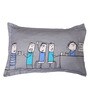 Happiness Pillow Cover in Multicolour
