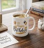 Happy Birthday Theme Printed White Ceramic Mug 320ml