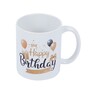 Happy Birthday Theme Printed White Ceramic Mug 320ml