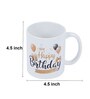 Happy Birthday Theme Printed White Ceramic Mug 320ml
