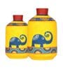 Happy Elephants (Set of 2) Floor Vase