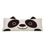 Black & White Cotton Blend Panda Print Shaped Pillow
