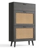 Harbor 16 Pairs Shoe Organizer Cabinet In MDF Finish