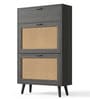 Harbor 16 Pairs Shoe Organizer Cabinet In MDF Finish