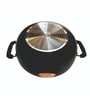 Blaire Induction Base & Hard Anodised Black Aluminium Kadhai with Lid