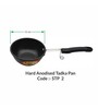 Tamarisk 12 Inch Hard Anodised Black Aluminium Frying Pan