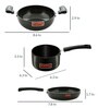 Hard Anodized Flat Bottom Induction Base Cookware Set of 3