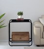 Hargrove Metal End Table In Scratch Resistant Black Colour