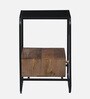 Hargrove Metal End Table In Scratch Resistant Black Colour
