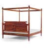 Harleston Sheesham Wood King Size Poster Bed in Honey Oak