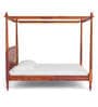 Harleston Sheesham Wood King Size Poster Bed in Honey Oak