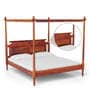 Harleston Sheesham Wood King Size Poster Bed in Honey Oak