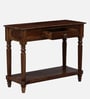 Harleston Sheesham Wood Console Table In Scratch Resistant Provincial Teak Finish