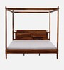 Harleston Sheesham Wood King Size Poster Bed in Scratch Resistant Honey Oak Finish Harleston Sheesham Wood King Size Poster Bed in Scratch Resistant Honey Oak Finish