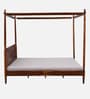 Harleston Sheesham Wood King Size Poster Bed in Scratch Resistant Honey Oak Finish
