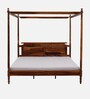 Harleston Sheesham Wood King Size Poster Bed in Scratch Resistant Honey Oak Finish Harleston Sheesham Wood King Size Poster Bed in Scratch Resistant Honey Oak Finish