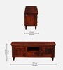 Harleston Sheesham Wood TV Console in Scratch Resistant Honey Oak  Finish for TVs up to 50"