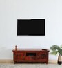 Harleston Sheesham Wood TV Console in Scratch Resistant Honey Oak  Finish for TVs up to 50"