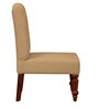Harleston Fabric Slipper Chair In Honey Oak Finish