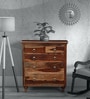 Harleston Solid Wood Chest Of Drawers In Rustic Teak Finish