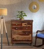 Harleston Solid Wood Chest Of Drawers In Rustic Teak Finish