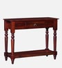 Harleston Sheesham Wood Console Table In Scratch Resistant Honey Oak Finish