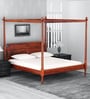 Harleston Sheesham Wood King Size Poster Bed in Honey Oak