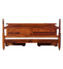 Harleston Sheesham Wood Queen Size Bed With Drawer Storage In Honey Oak Finish
