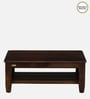 Harlev Sheesham Wood Coffee Table In Provincial Teak Finish With Open Storage