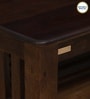 Harlev Sheesham Wood Coffee Table In Provincial Teak Finish With Open Storage