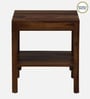 Harlev Sheesham Wood End Table In Provincial Teak Finish