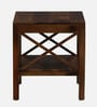 Harlev Sheesham Wood End Table In Provincial Teak Finish