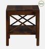 Harlev Sheesham Wood End Table In Provincial Teak Finish