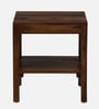 Harlev Sheesham Wood End Table In Provincial Teak Finish